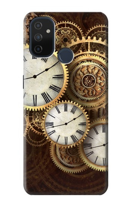 W3172 Gold Clock Live Hard Case and Leather Flip Case For OnePlus Nord N100