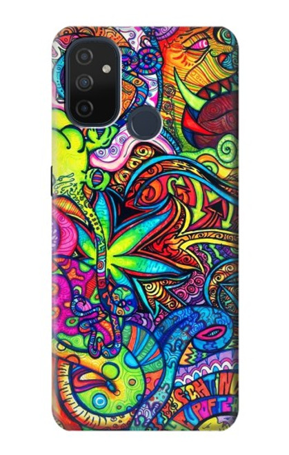 W3255 Colorful Art Pattern Hard Case and Leather Flip Case For OnePlus Nord N100