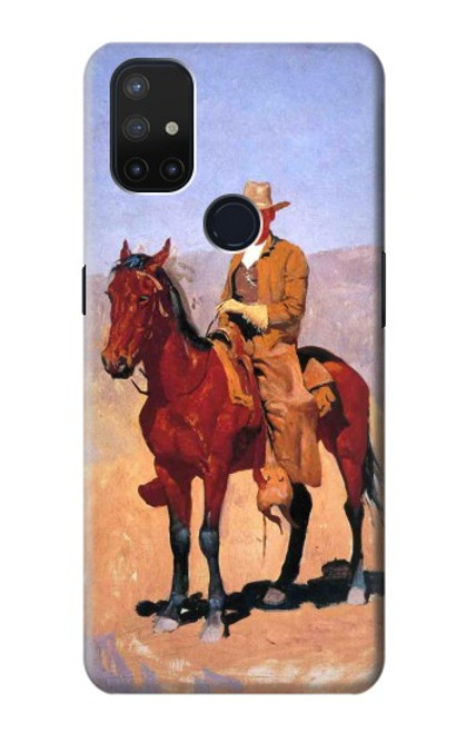 W0772 Cowboy Western Hard Case and Leather Flip Case For OnePlus Nord N10 5G