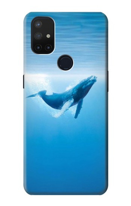 W0843 Blue Whale Hard Case and Leather Flip Case For OnePlus Nord N10 5G