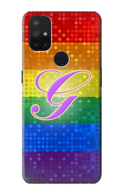 W2899 Rainbow LGBT Gay Pride Flag Hard Case and Leather Flip Case For OnePlus Nord N10 5G