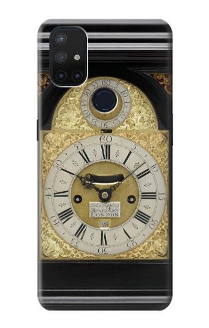 W3144 Antique Bracket Clock Hard Case and Leather Flip Case For OnePlus Nord N10 5G