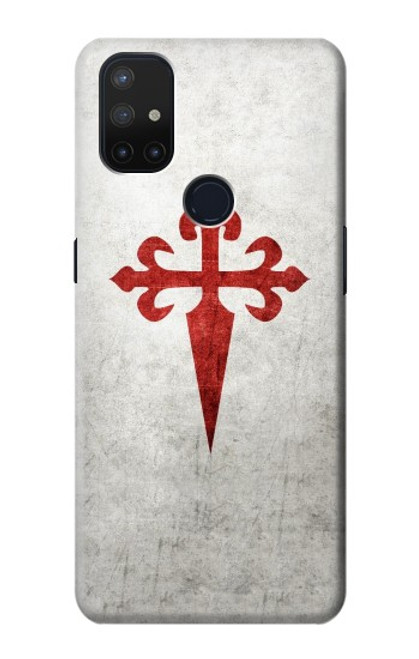 W3200 Order of Santiago Cross of Saint James Hard Case and Leather Flip Case For OnePlus Nord N10 5G