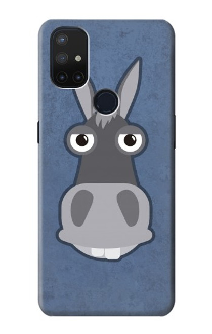 W3271 Donkey Cartoon Hard Case and Leather Flip Case For OnePlus Nord N10 5G