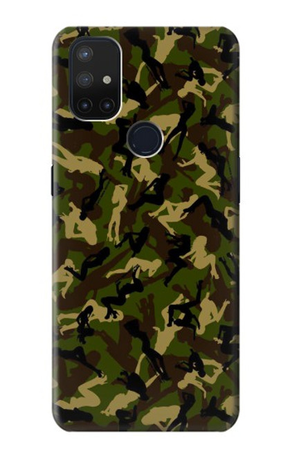 W3356 Sexy Girls Camo Camouflage Hard Case and Leather Flip Case For OnePlus Nord N10 5G