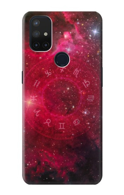 W3368 Zodiac Red Galaxy Hard Case and Leather Flip Case For OnePlus Nord N10 5G