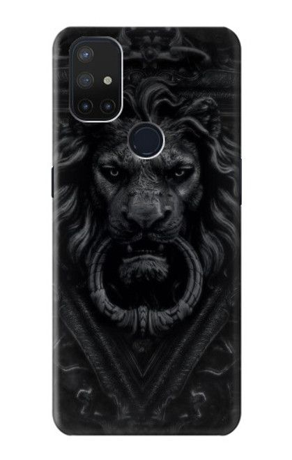 W3619 Dark Gothic Lion Hard Case and Leather Flip Case For OnePlus Nord N10 5G