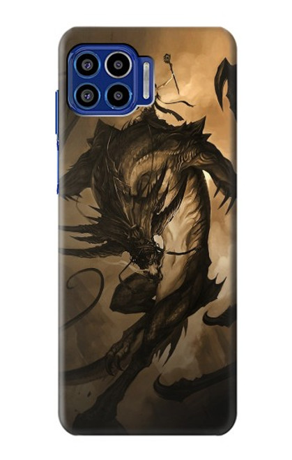 W0388 Dragon Rider Hard Case and Leather Flip Case For Motorola One 5G