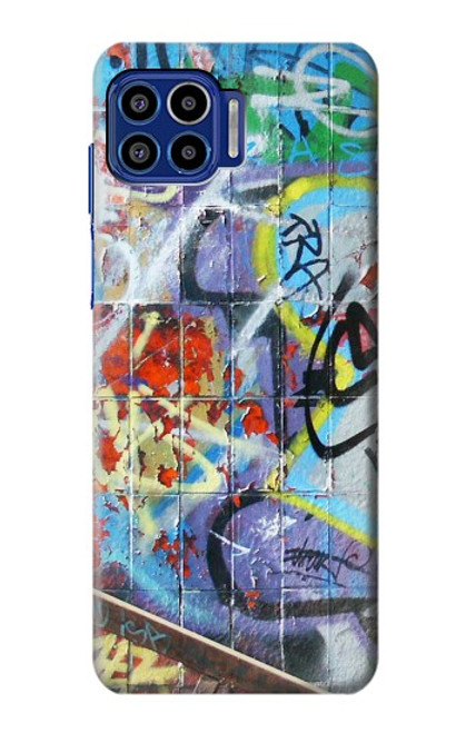 W0588 Wall Graffiti Hard Case and Leather Flip Case For Motorola One 5G