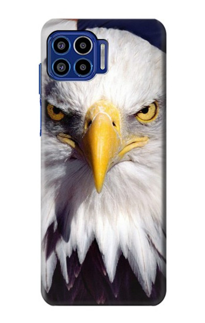 W0854 Eagle American Hard Case and Leather Flip Case For Motorola One 5G