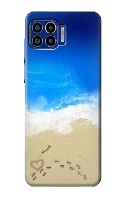 W0912 Relax Beach Hard Case and Leather Flip Case For Motorola One 5G