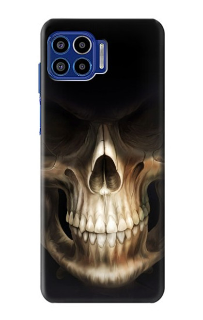 W1107 Skull Face Grim Reaper Hard Case and Leather Flip Case For Motorola One 5G