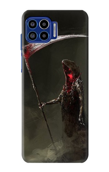 W1319 Grim Reaper Death Scythe Hard Case and Leather Flip Case For Motorola One 5G