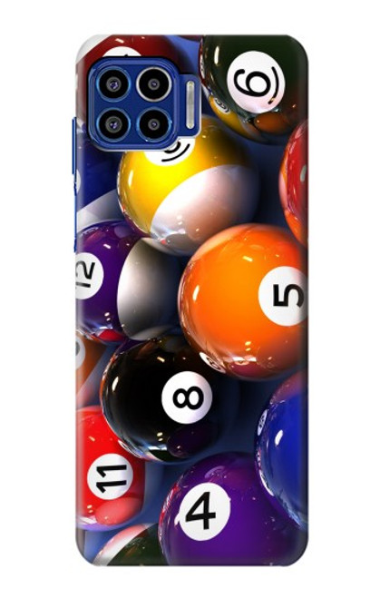 W2238 Billiard Pool Ball Hard Case and Leather Flip Case For Motorola One 5G