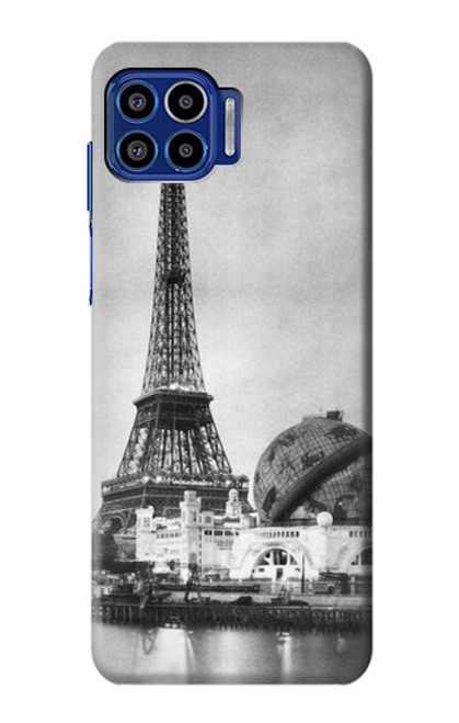 W2350 Old Paris Eiffel Tower Hard Case and Leather Flip Case For Motorola One 5G