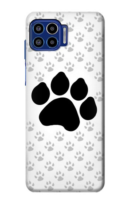 W2355 Paw Foot Print Hard Case and Leather Flip Case For Motorola One 5G