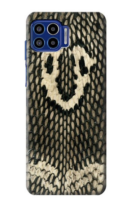 W2711 King Cobra Snake Skin Graphic Printed Hard Case and Leather Flip Case For Motorola One 5G