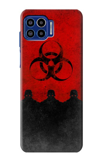 W2917 Biohazards Virus Red Alert Hard Case and Leather Flip Case For Motorola One 5G