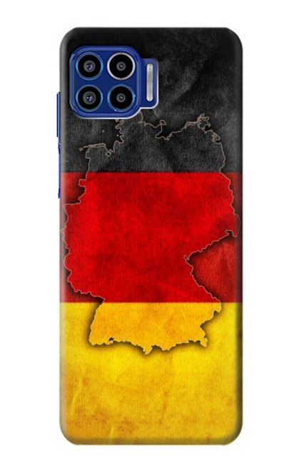 W2935 Germany Flag Map Hard Case and Leather Flip Case For Motorola One 5G