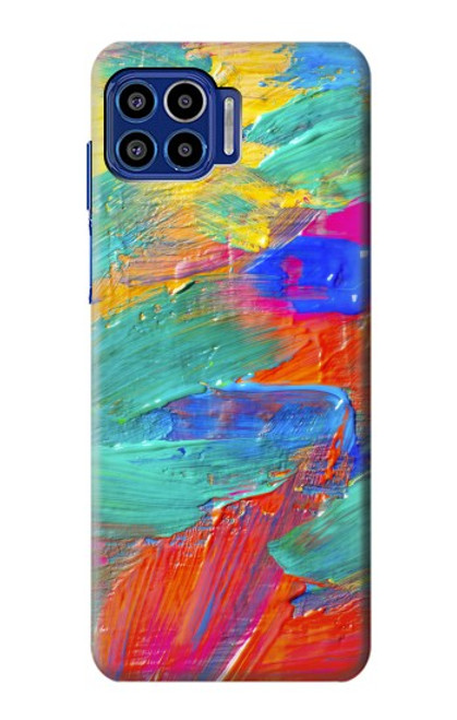 W2942 Brush Stroke Painting Hard Case and Leather Flip Case For Motorola One 5G