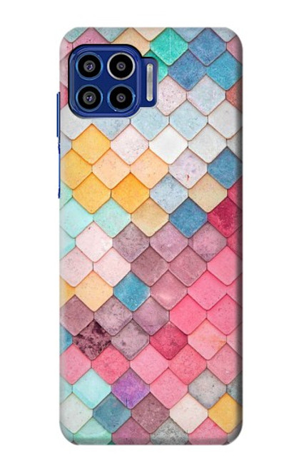 W2947 Candy Minimal Pastel Colors Hard Case and Leather Flip Case For Motorola One 5G