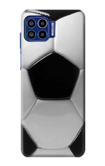 W2964 Football Soccer Ball Hard Case and Leather Flip Case For Motorola One 5G