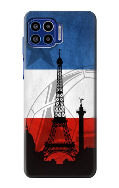 W2980 France Football Soccer Hard Case and Leather Flip Case For Motorola One 5G