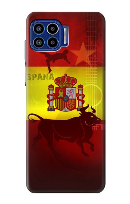 W2984 Spain Football Soccer Hard Case and Leather Flip Case For Motorola One 5G