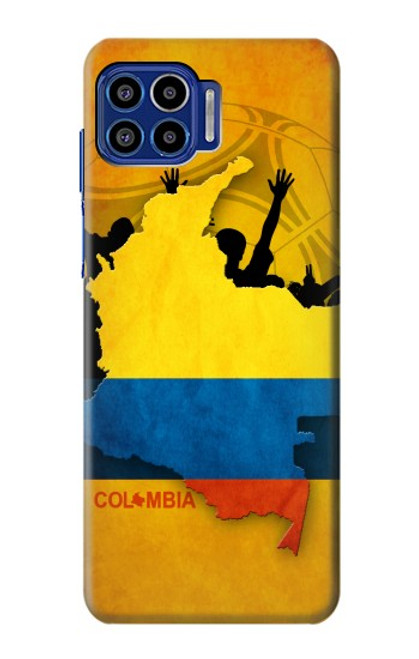 W2996 Colombia Football Soccer Hard Case and Leather Flip Case For Motorola One 5G