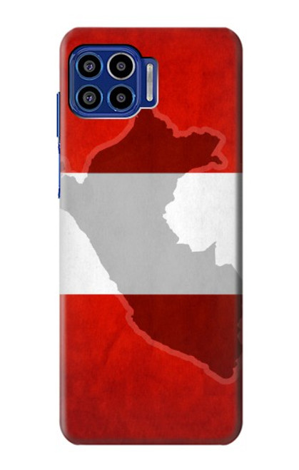 W3018 Peru Flag Hard Case and Leather Flip Case For Motorola One 5G