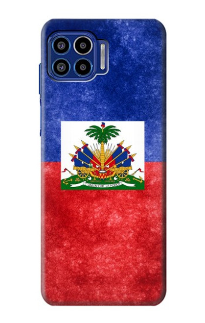 W3022 Haiti Flag Hard Case and Leather Flip Case For Motorola One 5G