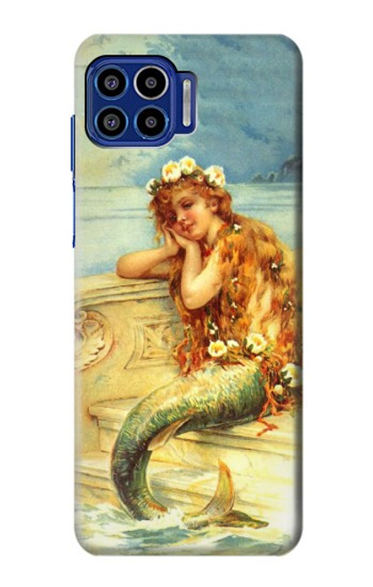 W3184 Little Mermaid Painting Hard Case and Leather Flip Case For Motorola One 5G