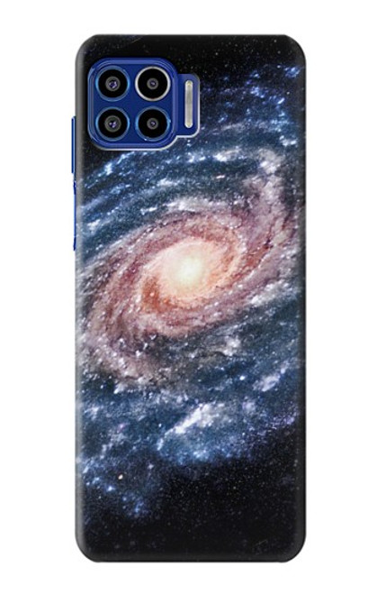 W3192 Milky Way Galaxy Hard Case and Leather Flip Case For Motorola One 5G