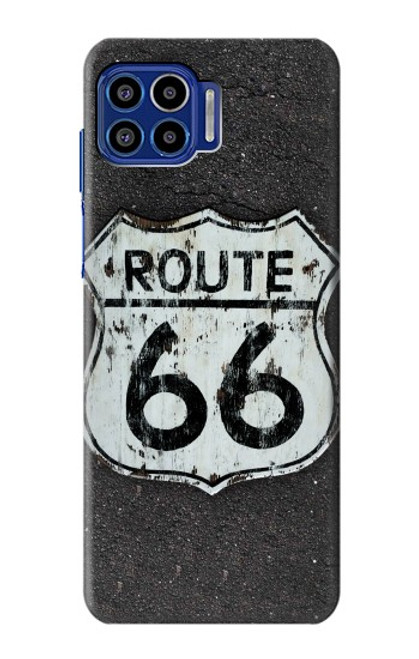 W3207 Route 66 Sign Hard Case and Leather Flip Case For Motorola One 5G