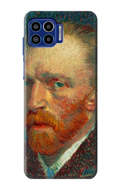 W3335 Vincent Van Gogh Self Portrait Hard Case and Leather Flip Case For Motorola One 5G