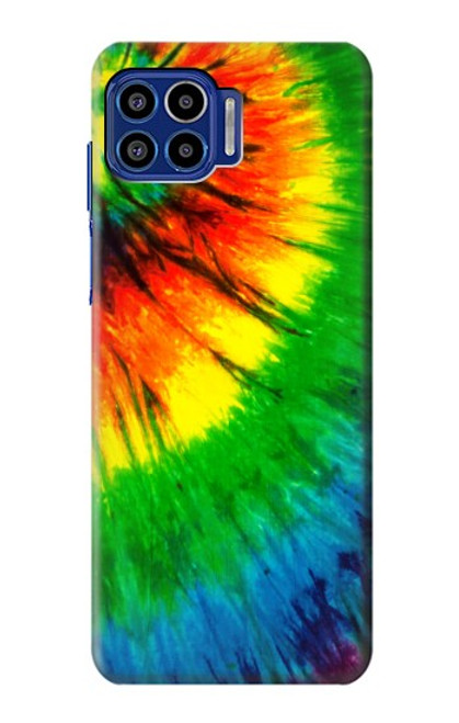 W3422 Tie Dye Hard Case and Leather Flip Case For Motorola One 5G