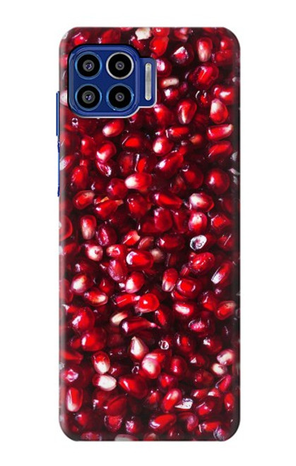 W3757 Pomegranate Hard Case and Leather Flip Case For Motorola One 5G