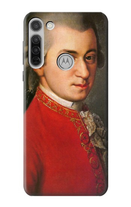 W0492 Mozart Hard Case and Leather Flip Case For Motorola Moto G8