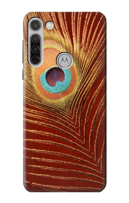 W0512 Peacock Hard Case and Leather Flip Case For Motorola Moto G8