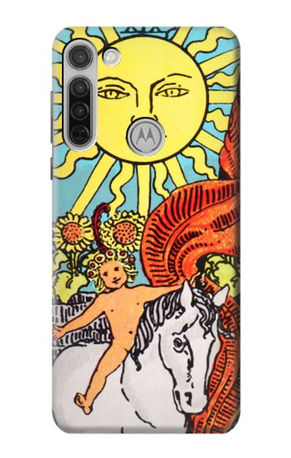 W0565 Tarot Sun Hard Case and Leather Flip Case For Motorola Moto G8