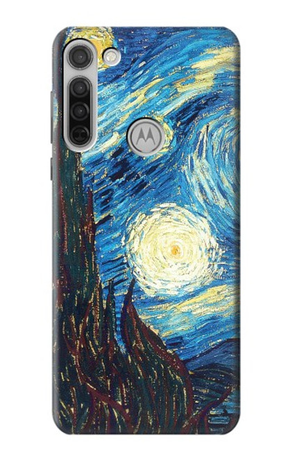 W0582 Van Gogh Starry Nights Hard Case and Leather Flip Case For Motorola Moto G8