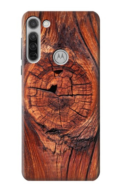 W0603 Wood Graphic Printed Hard Case and Leather Flip Case For Motorola Moto G8