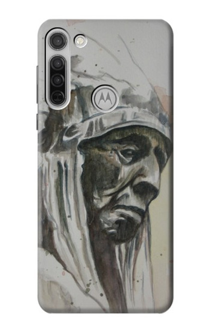 W0792 Indian Chief Hard Case and Leather Flip Case For Motorola Moto G8