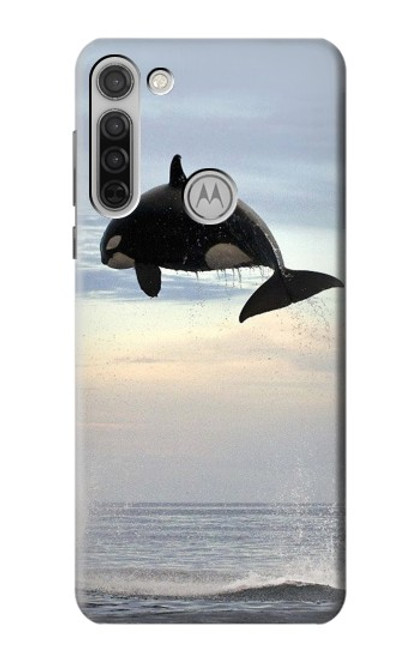 W1349 Killer whale Orca Hard Case and Leather Flip Case For Motorola Moto G8