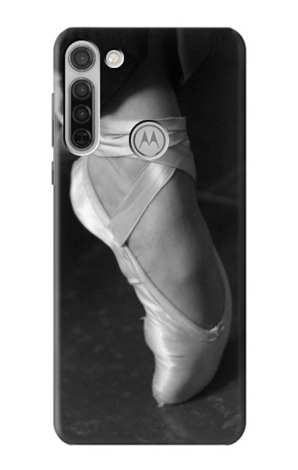 W1593 Ballet Pointe Shoe Hard Case and Leather Flip Case For Motorola Moto G8