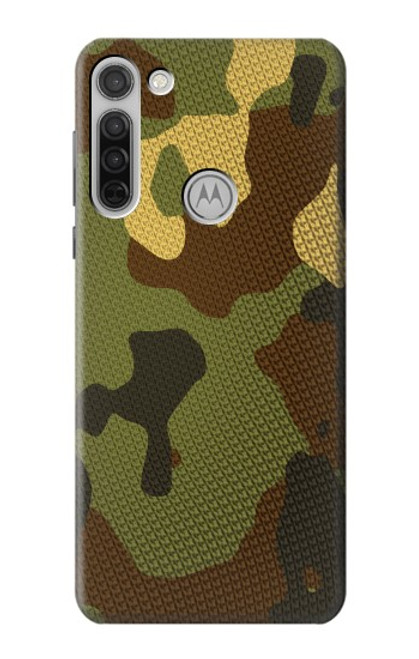 W1602 Camo Camouflage Graphic Printed Hard Case and Leather Flip Case For Motorola Moto G8