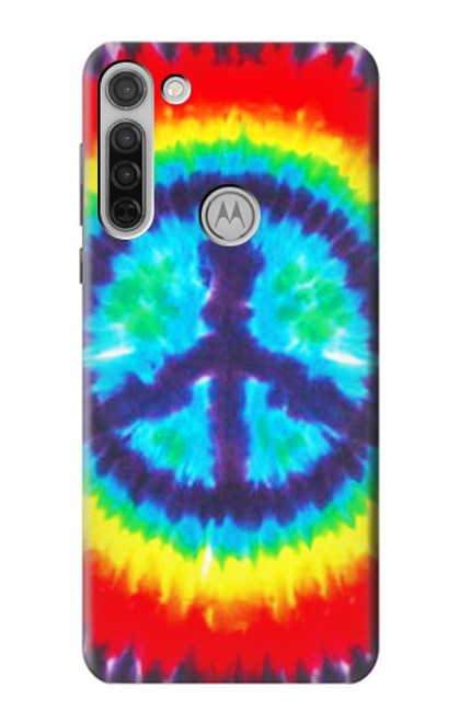 W1870 Tie Dye Peace Hard Case and Leather Flip Case For Motorola Moto G8