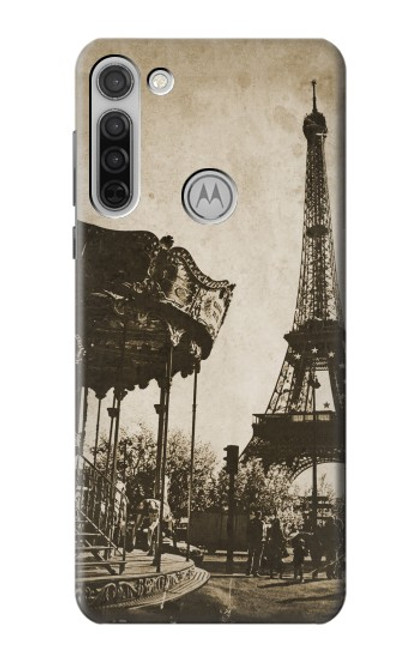 W2174 Eiffel Tower Vintage Paris Hard Case and Leather Flip Case For Motorola Moto G8