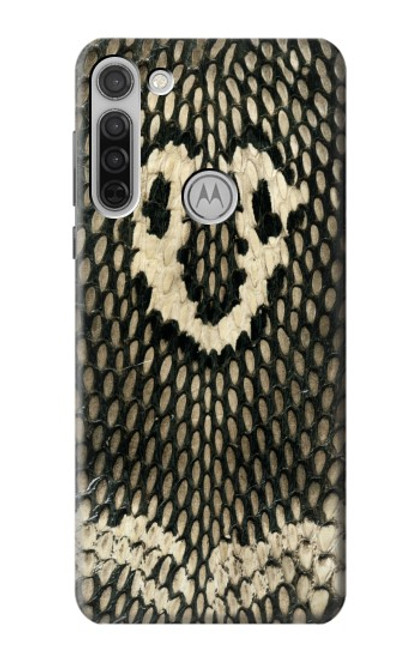 W2711 King Cobra Snake Skin Graphic Printed Hard Case and Leather Flip Case For Motorola Moto G8