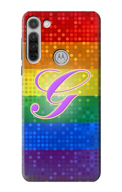 W2899 Rainbow LGBT Gay Pride Flag Hard Case and Leather Flip Case For Motorola Moto G8